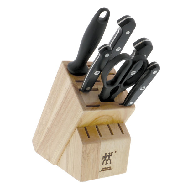 henckels 7 piece self sharpening knife block set